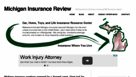 What Michiganinsurancereview.com website looked like in 2016 (8 years ago)