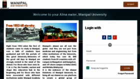 What Manipalalumni.manipal.edu website looked like in 2016 (8 years ago)