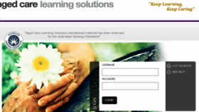 What Myagedcarelearning.com.au website looked like in 2016 (8 years ago)