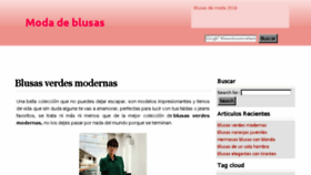 What Modablusas.com website looked like in 2016 (7 years ago)