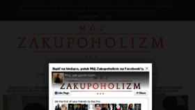 What Mojzakupoholizm.pl website looked like in 2016 (7 years ago)