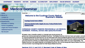 What Medicalexaminer.cuyahogacounty.us website looked like in 2016 (7 years ago)