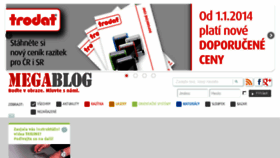 What Mega-blog.cz website looked like in 2016 (8 years ago)