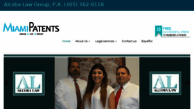 What Miamipatents.com website looked like in 2016 (8 years ago)