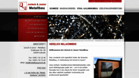 What Metallbaujurisch.de website looked like in 2016 (7 years ago)