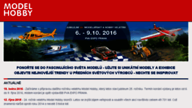 What Modelhobby.cz website looked like in 2016 (7 years ago)