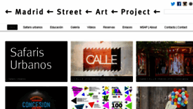 What Madridstreetartproject.com website looked like in 2016 (9 years ago)