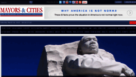 What Mayorsandcities.com website looked like in 2016 (8 years ago)