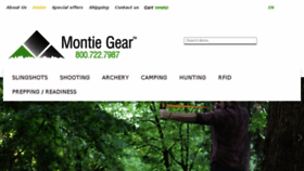 What Montiegear.com website looked like in 2016 (7 years ago)