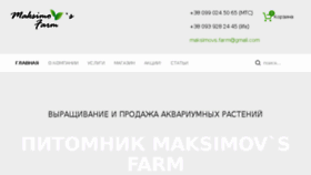 What Maksimov.com.ua website looked like in 2016 (7 years ago)