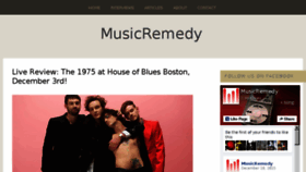 What Musicremedy.com website looked like in 2016 (7 years ago)