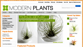What Modernplants.com website looked like in 2016 (7 years ago)