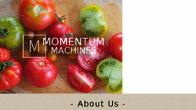 What Momentummachines.com website looked like in 2016 (7 years ago)