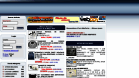 What Miniparts.cl website looked like in 2016 (8 years ago)