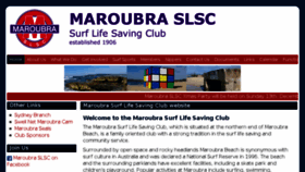 What Maroubraslsc.com.au website looked like in 2016 (8 years ago)