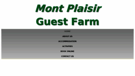 What Montplaisir.co.za website looked like in 2016 (7 years ago)