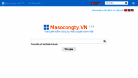 What Masocongty.vn website looked like in 2016 (7 years ago)