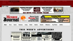What Monroecountyjournal.com website looked like in 2016 (8 years ago)