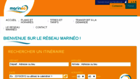 What Marineo.fr website looked like in 2016 (7 years ago)