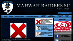 What Mahwahraiders.org website looked like in 2016 (8 years ago)