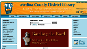 What Medina.lib.oh.us website looked like in 2016 (8 years ago)