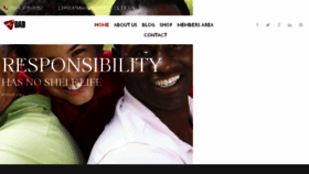 What Mydad.org website looked like in 2016 (9 years ago)