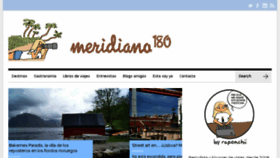 What Meridiano180.com website looked like in 2016 (7 years ago)