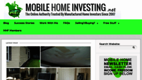 What Mobilehomeinvesting.net website looked like in 2016 (7 years ago)