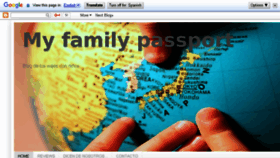 What Myfamilypassport.com website looked like in 2016 (8 years ago)