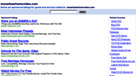 What Moserbaerhomevideo.com website looked like in 2016 (7 years ago)