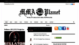 What Mmaplanetonline.com website looked like in 2016 (7 years ago)
