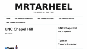 What Mrtarheel.com website looked like in 2016 (7 years ago)