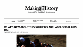 What Makinghistorynow.com website looked like in 2016 (7 years ago)