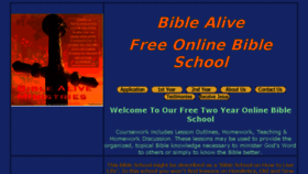 What Mybiblealive.com website looked like in 2016 (7 years ago)