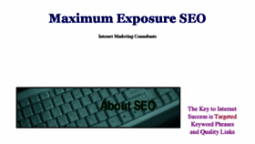 What Maximumexposureseo.com website looked like in 2016 (7 years ago)