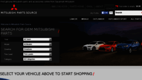 What Mitsubishipartssource.com website looked like in 2016 (7 years ago)