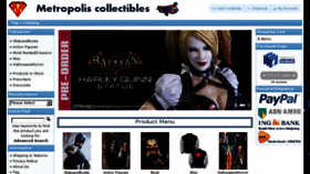 What Metropolis-collectibles.com website looked like in 2016 (7 years ago)