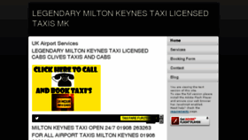 What Miltonkeynesairporttaxis.co.uk website looked like in 2016 (7 years ago)