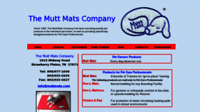 What Muttmats.com website looked like in 2016 (8 years ago)