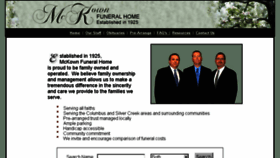 What Mckownfuneralhome.com website looked like in 2016 (7 years ago)