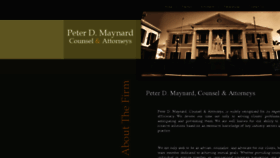 What Maynardlaw.com website looked like in 2016 (7 years ago)