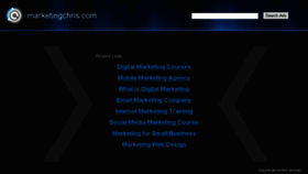 What Marketingchris.com website looked like in 2016 (7 years ago)