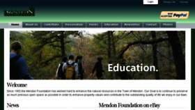 What Mendonfoundation.com website looked like in 2016 (7 years ago)
