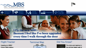 What Mbsairport.org website looked like in 2016 (7 years ago)