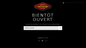 What Motoport.fr website looked like in 2016 (7 years ago)