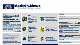 What Medizinnews.de website looked like in 2016 (7 years ago)