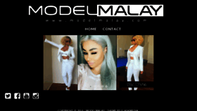 What Modelmalay.com website looked like in 2016 (7 years ago)