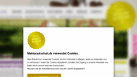 What Meinbrautschuh.de website looked like in 2016 (7 years ago)