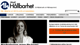 What Miljorapporten.se website looked like in 2016 (7 years ago)