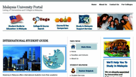 What Malaysiauniversity.net website looked like in 2016 (7 years ago)